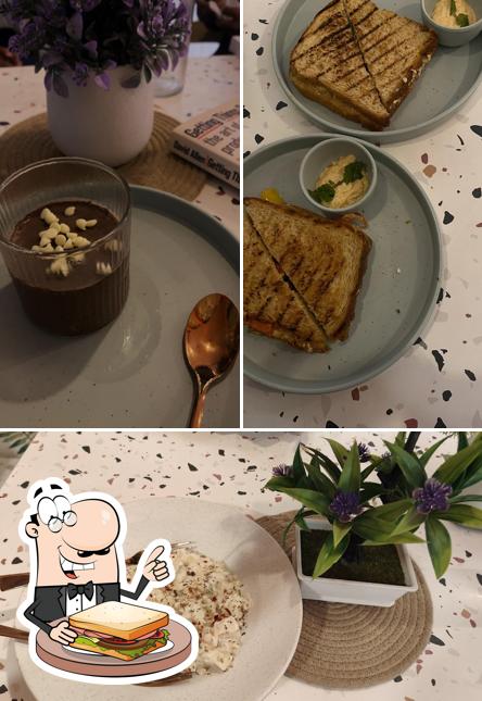Grilled cheese sandwich at Somethin' healthy x Balanced Bite