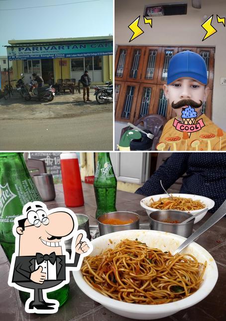 See this pic of Parivartan Cafe