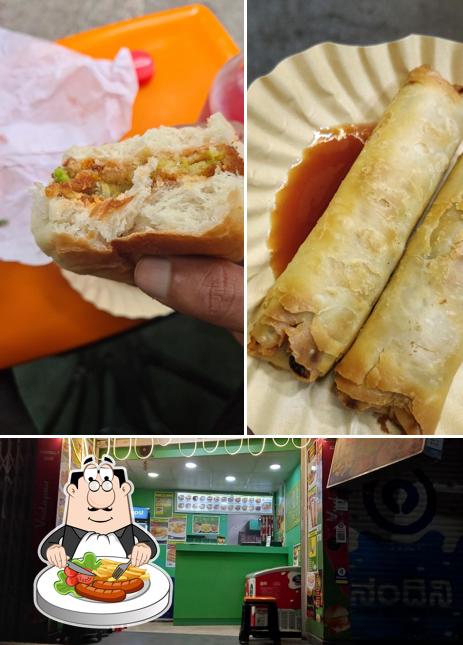 The picture of food and interior at House Of Vada Pav