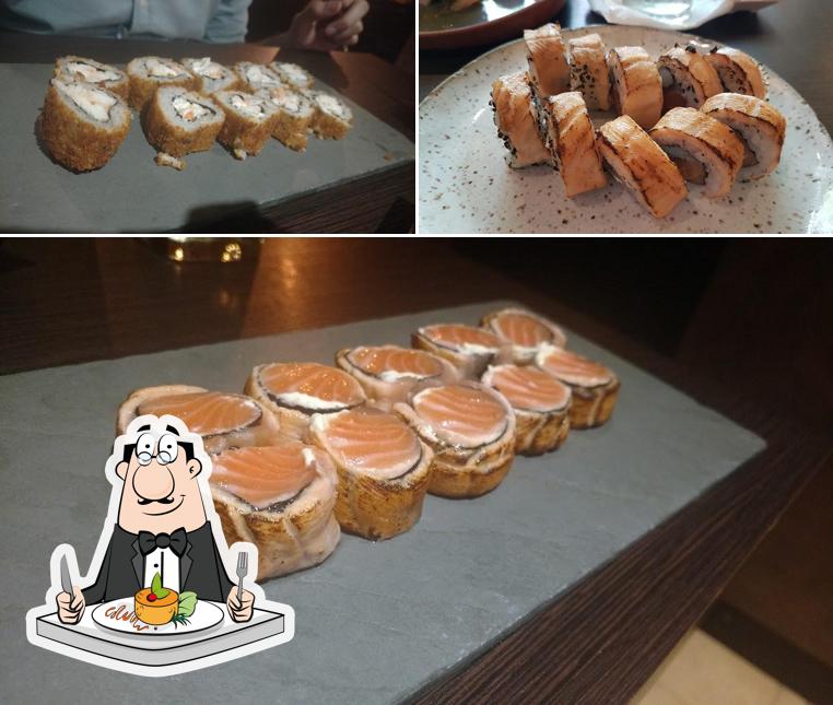 Platos en Wasabi Sushi