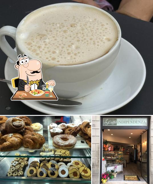 Caffè Indipendenza si caratterizza per la cibo e interni