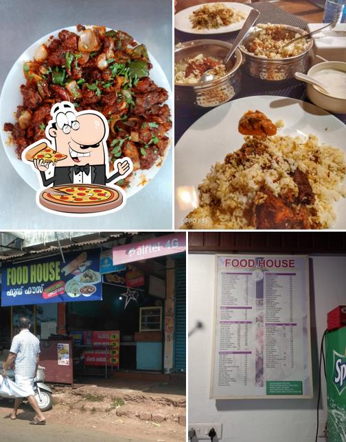 Try out pizza at Food House