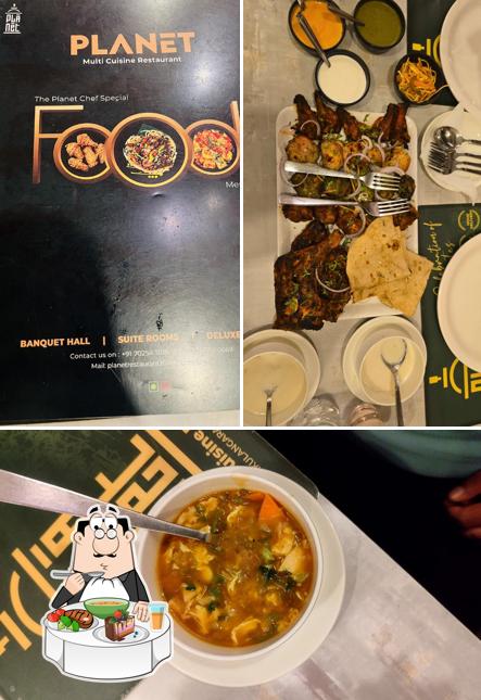 Hot and sour soup at PLANET Multi Cuisine Restaurant