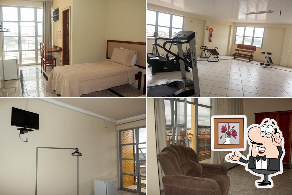 O interior do Hotel Aranãs