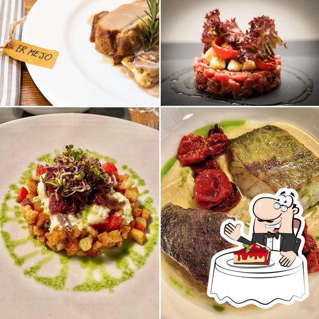 Schietto cucina alla mano serve un'ampia selezione di dolci