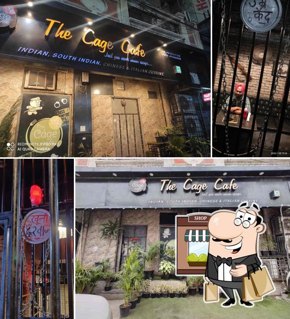 The exterior of The Cage Cafe