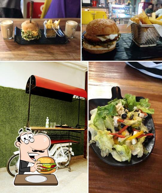 Get a burger at Bistro Art Cafe & Lounge