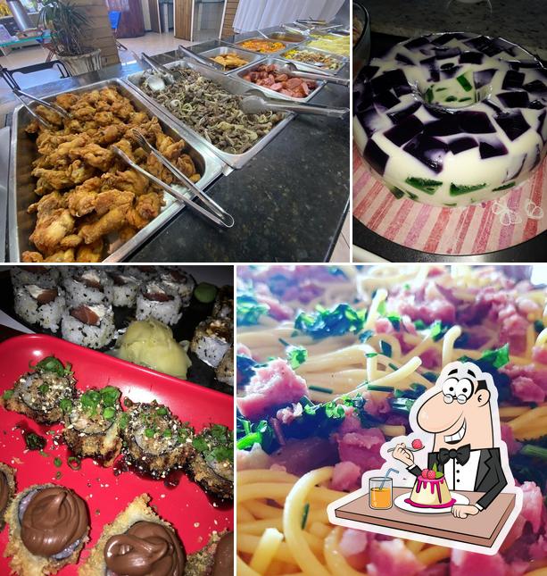 Restaurante Grão de Ouro serve uma escolha de pratos doces