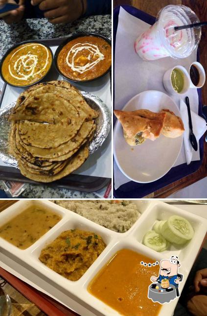 Food at Ganeshwaram hotel and banquet