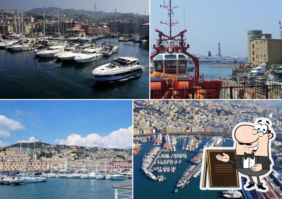 Goditi la vista dagli esterni di Marina Porto Antico Genova