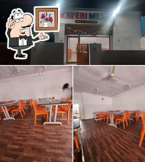 The interior of Kaveri Mess
