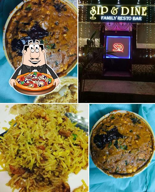 Get pizza at Sip & Dine Family Resto Bar