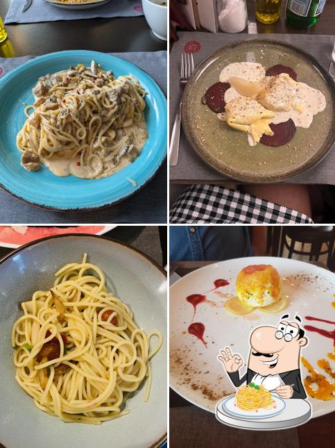 Spaghetti à la carbonara à Ristorante Duetto