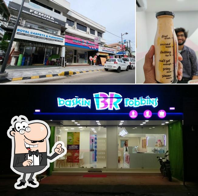 Check out the picture depicting exterior and beverage at Baskin Robbins