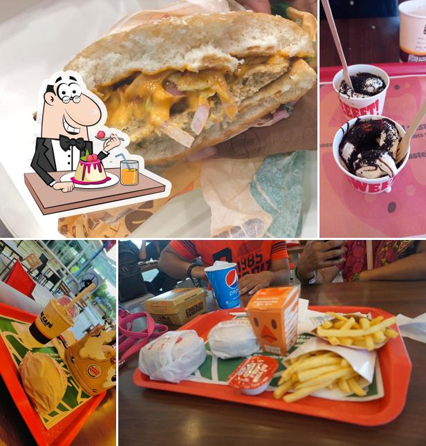 Burger King offers a selection of sweet dishes
