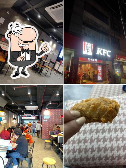 The interior of KFC