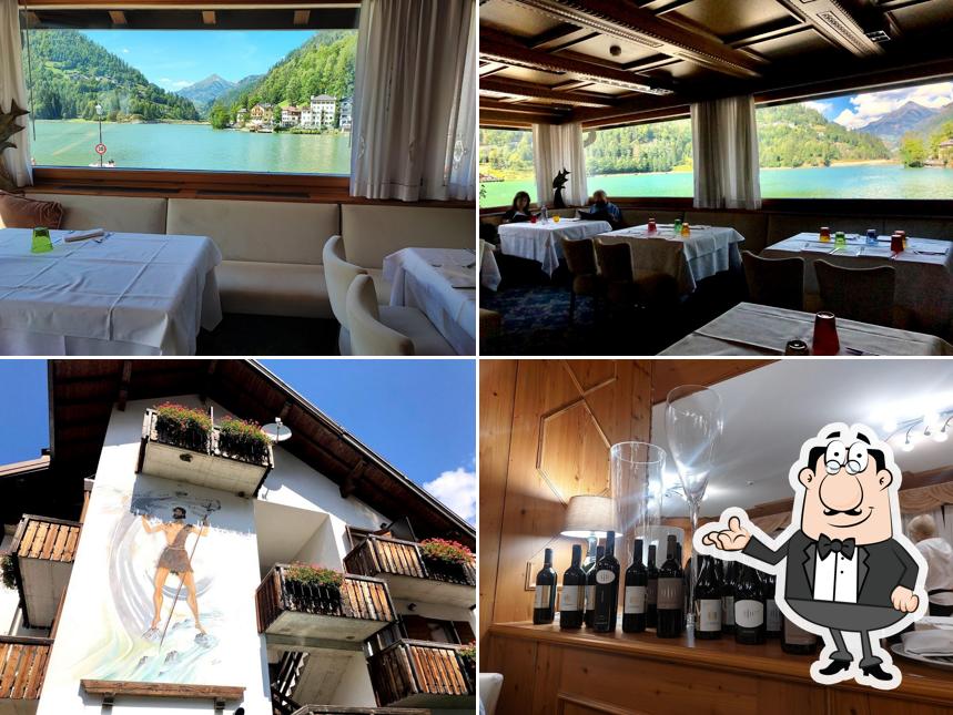 Gli interni di Lavoi ristorante sul lago