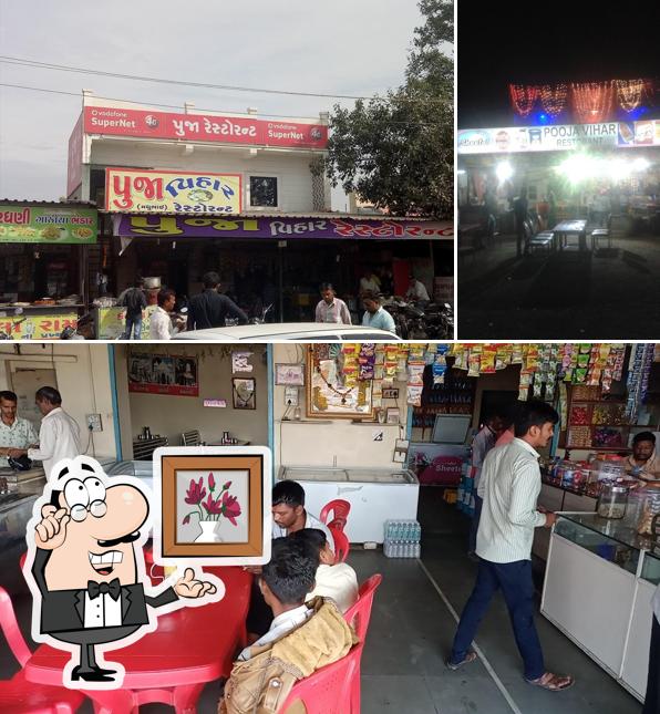 The photo of interior and exterior at Pooja Vihar Restaurant