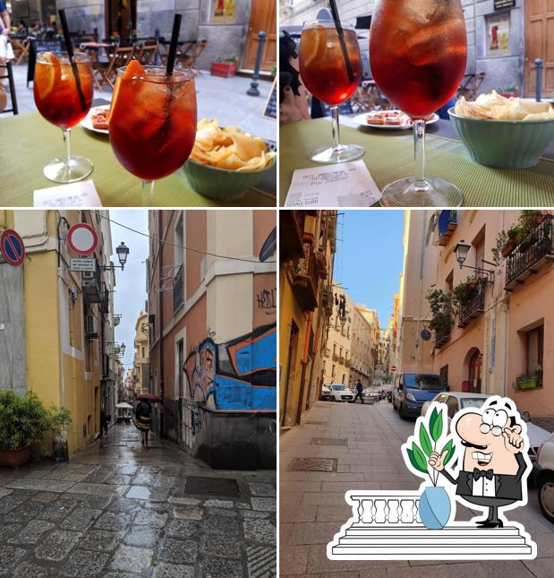 La esterno e bevanda del ristorante