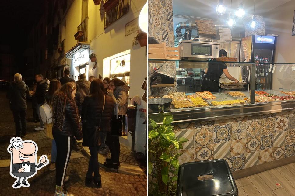 Gli interni di CRUNCH Pizza al taglio