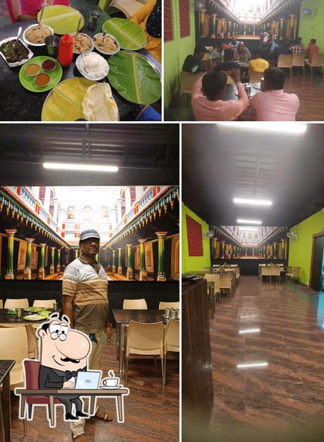 The interior of Yaazh (யாழ்)Chettinadu mess