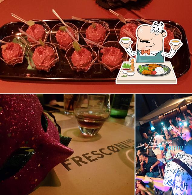 Questa è la foto che mostra la cibo e birra di Fresconi Kafé