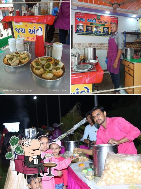 The interior of Jay ambe Panipuri