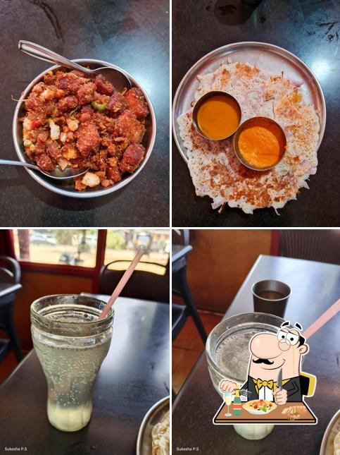 Meals at Krishna Bhavana