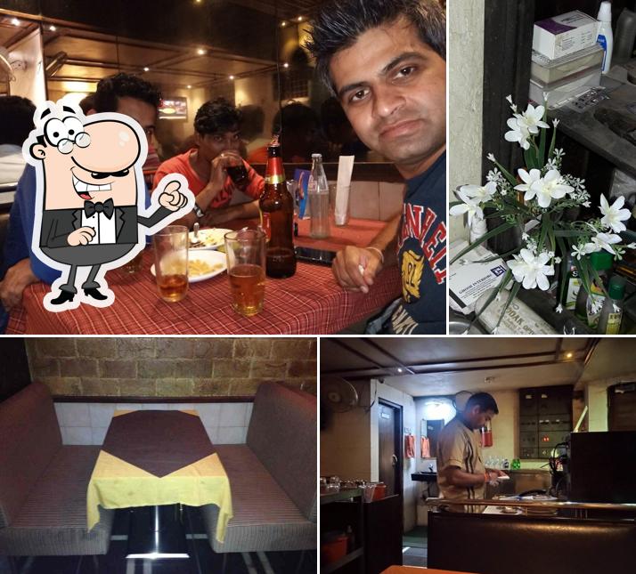 The interior of Vikas Bar and Restaurant