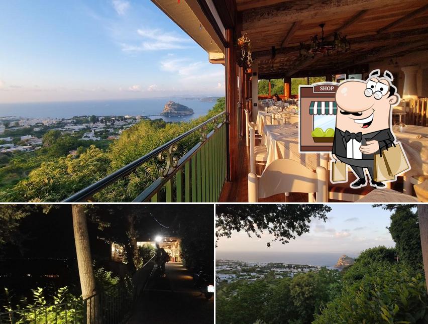 Goditi la vista dagli esterni di La Capannina Hotel Ristorante Pizzeria