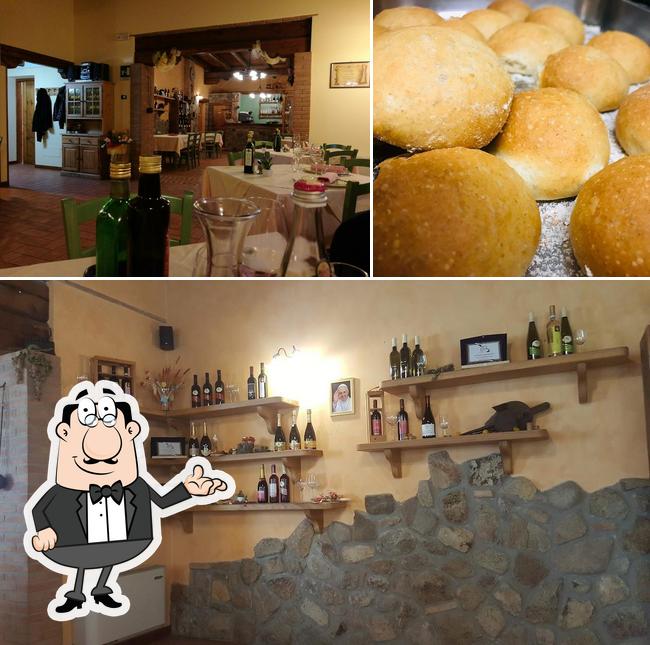 La interni e cibo del ristorante