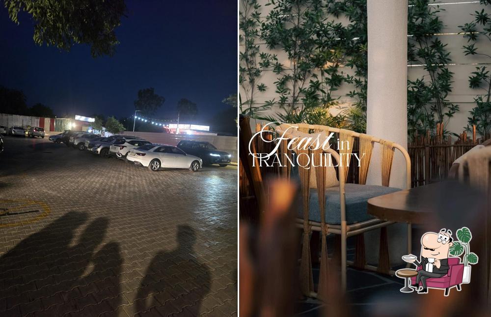 Take a seat at one of the tables at LÀSKA Kitchen & Bar