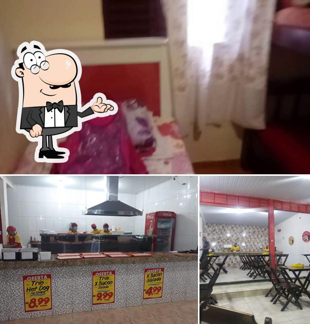 O interior do Gallegos Hambugers