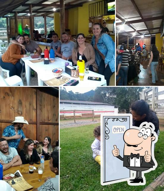 See this picture of Rancho's Bar