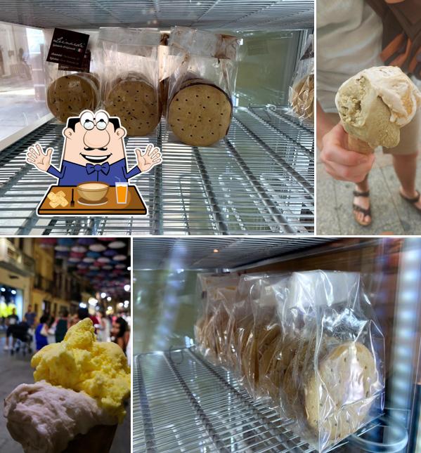 Platti al Gelateria Leinardi