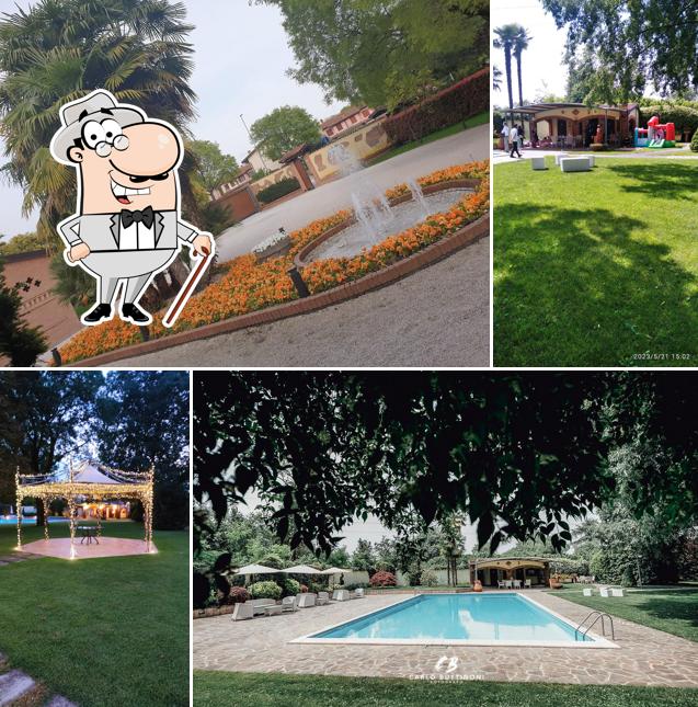 Puoi goderti l'aria fresca da seduto all'esterno di Tenuta Olmetta