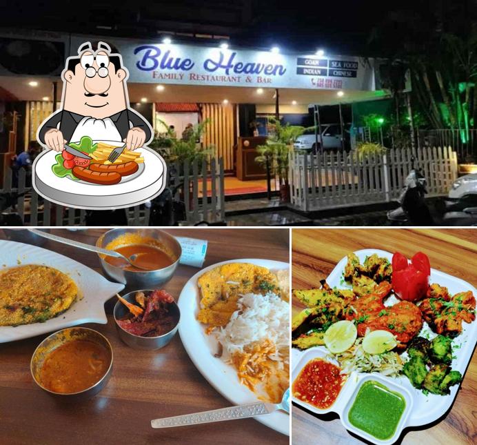 Food at Blue Heaven Restaurant & Bar