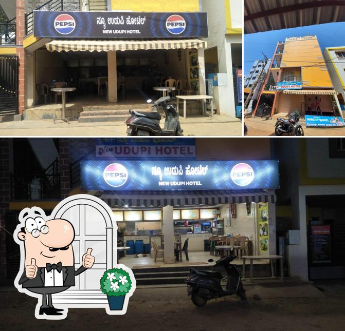 The exterior of New Udupi Hotel