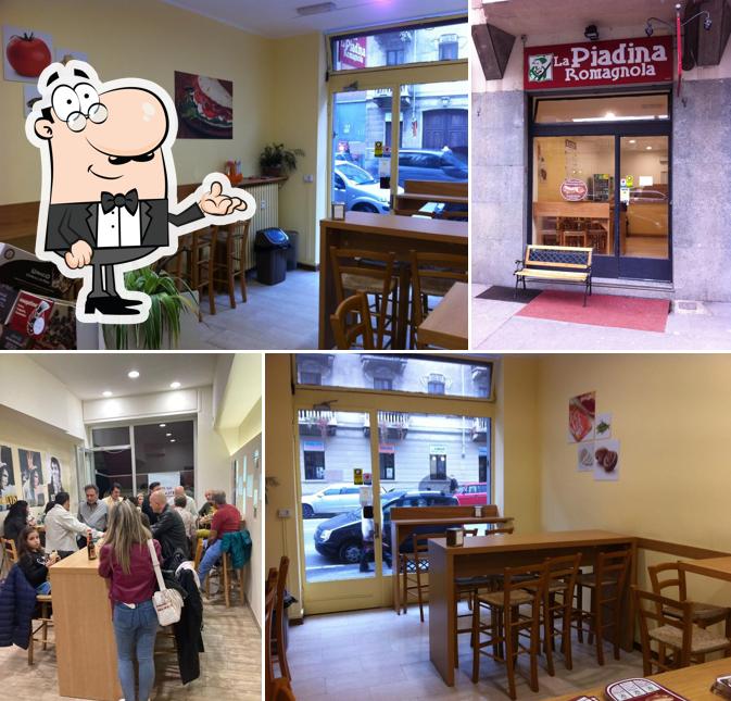 La interni e cibo del ristorante