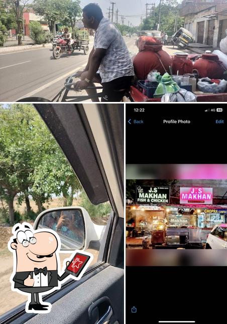 The exterior of J.S MAKHAN FISH AND CHICKEN