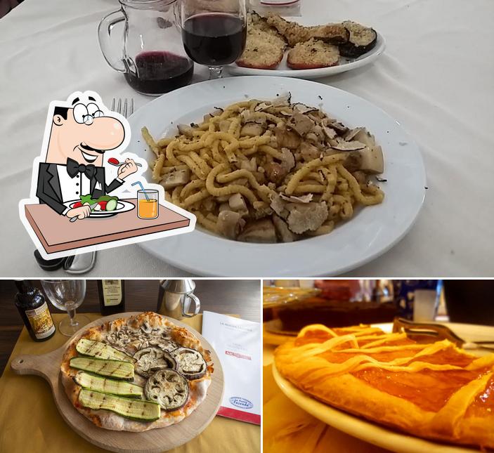 La cibo e vino del ristorante
