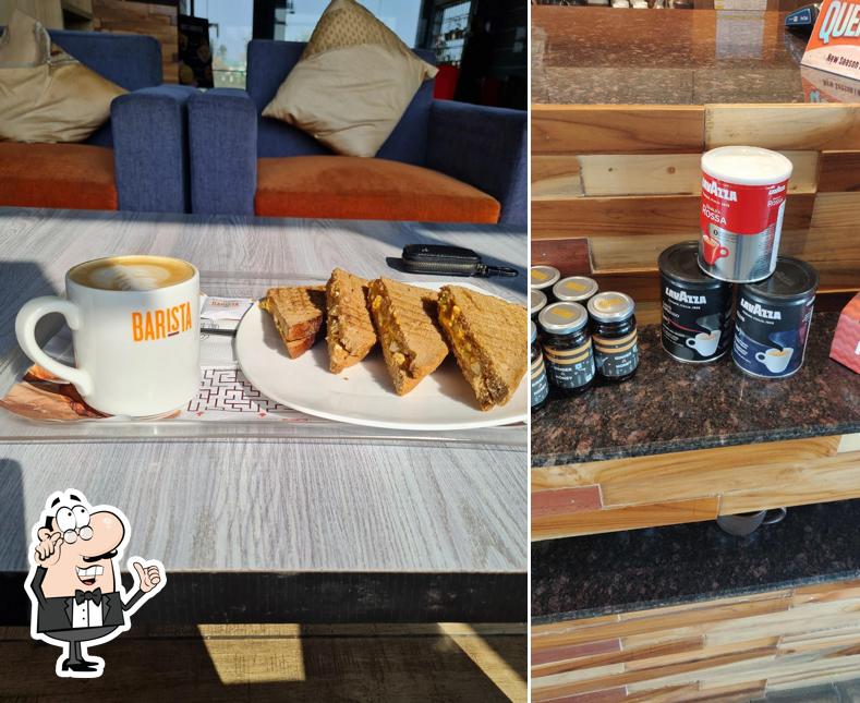 Take a seat at one of the tables at Barista