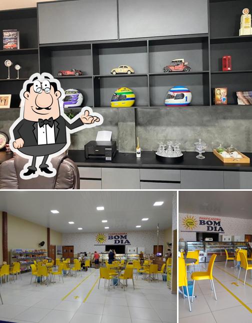 O interior do Panificadora Bom dia