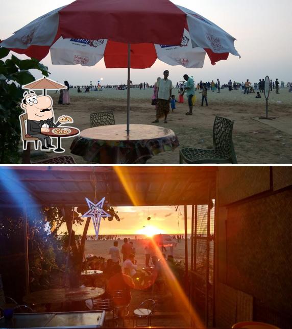 You can get some fresh air outside coffee time