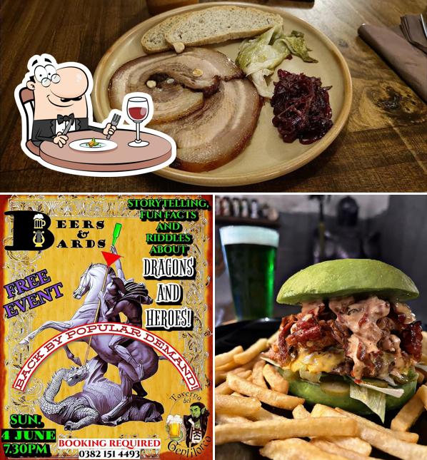 La cibo e esterno del ristorante