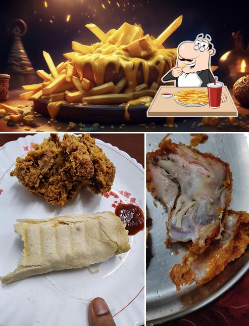 French fries at US POPS Fried Chicken