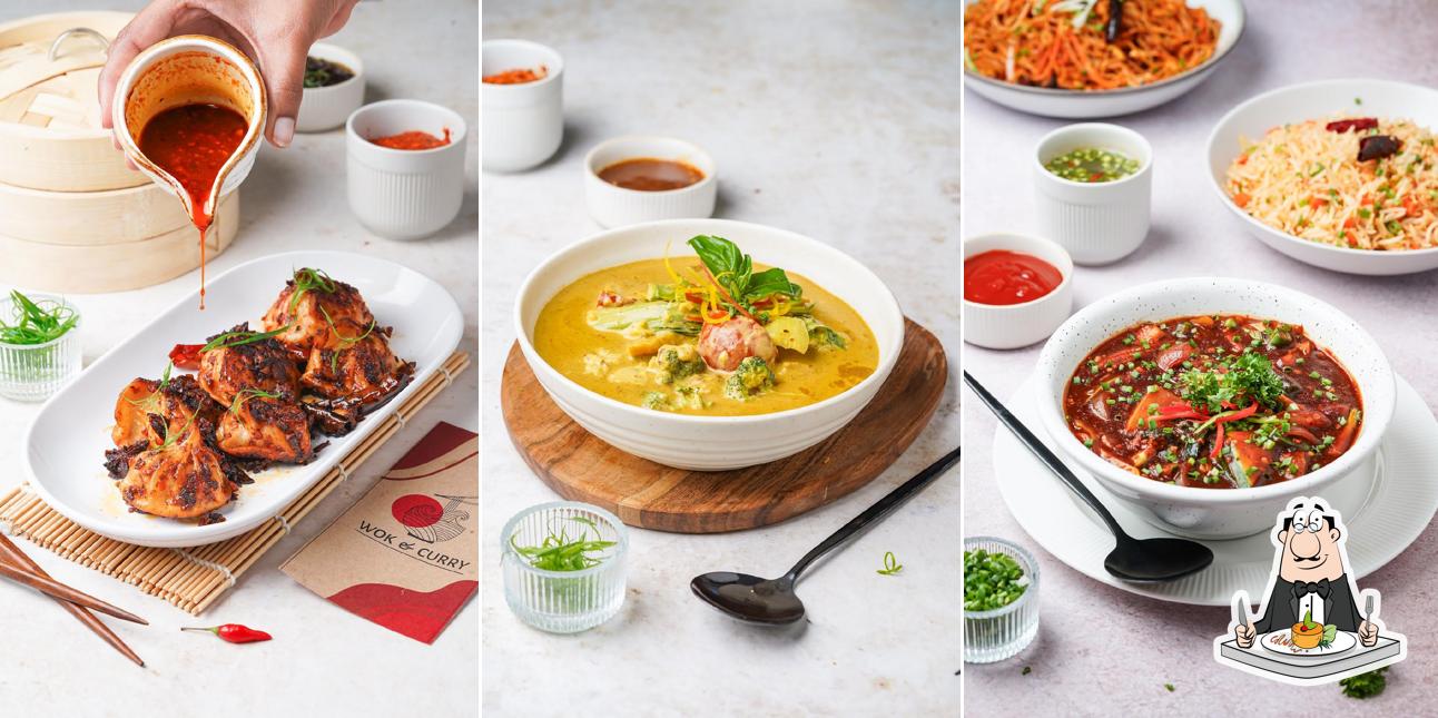 Meals at Wok and Curry