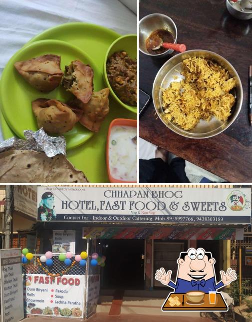 The restaurant's food and exterior