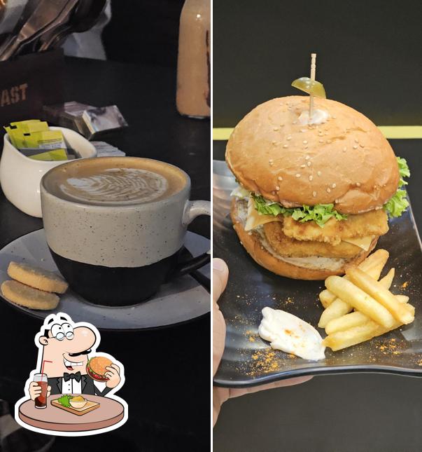 Treat yourself to a burger at Crispy Cave