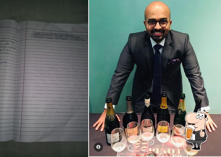 Order a glass of light or dark beer